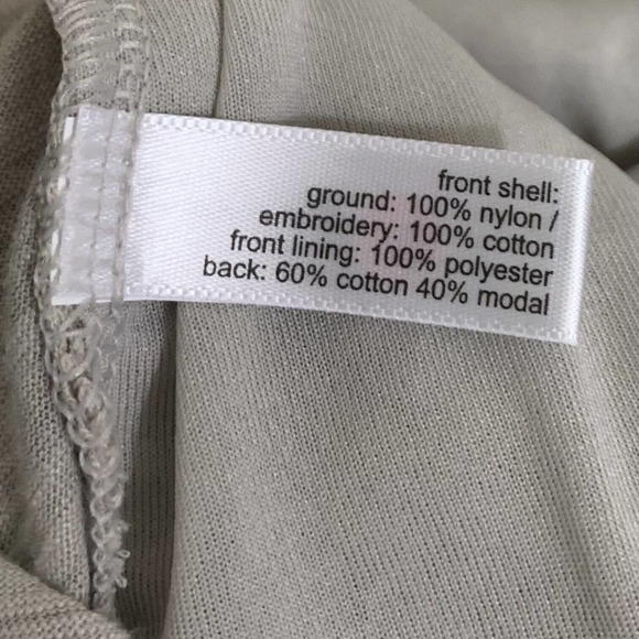 The Limited Top Womens Medium Gray Embroidered Abstract Slubbed Casual Blouse - Picture 5 of 11